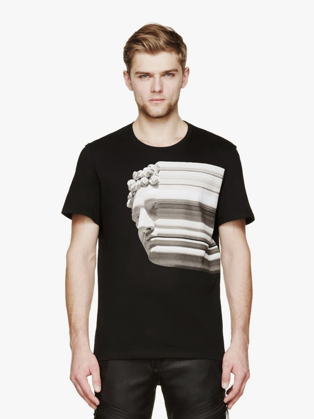 Black & Grey Half T-Shirt - Uncode